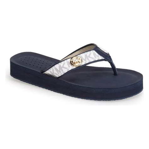 Michael Kors Women's Gage Flip Flop Mini MK Logo 